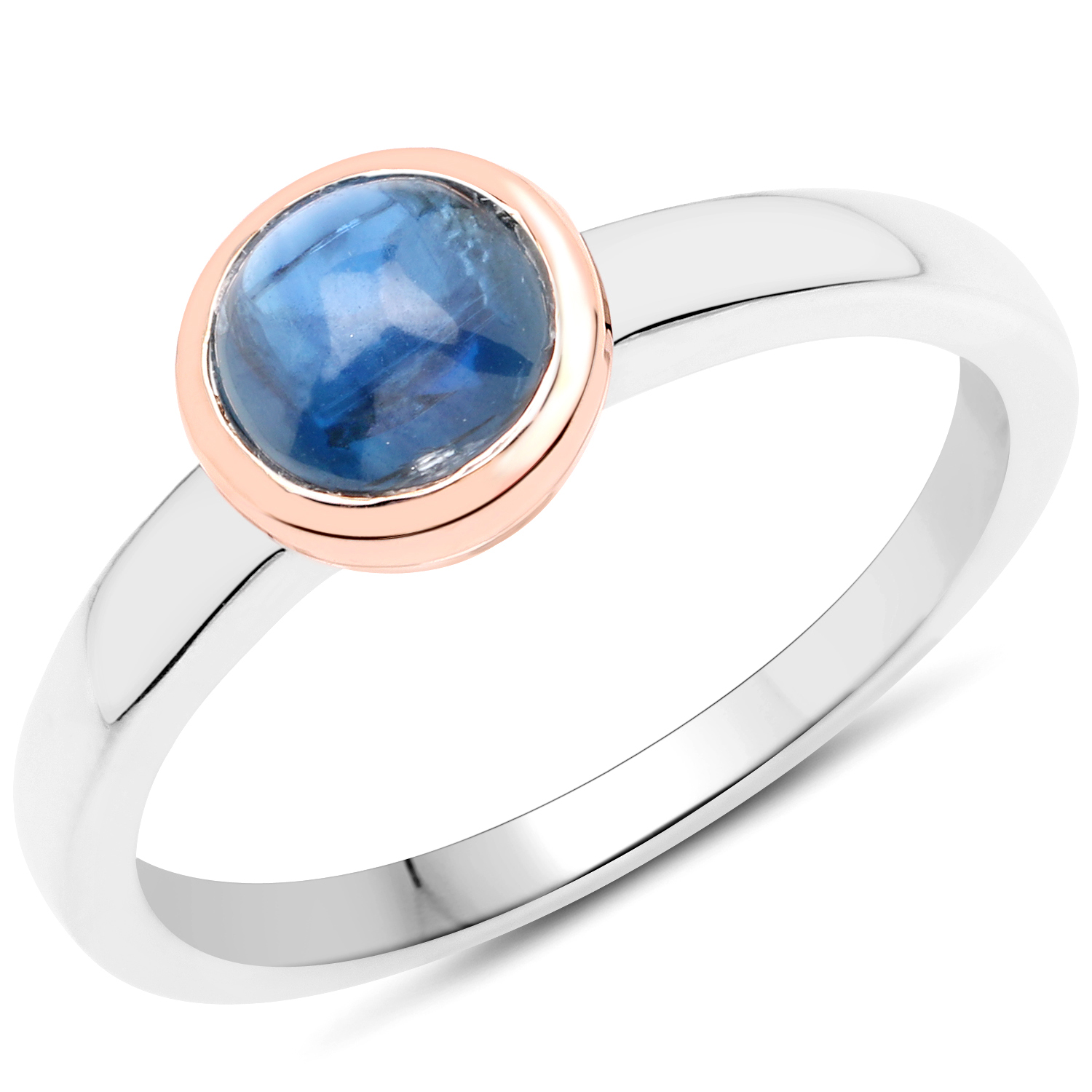 1.22 Carat Genuine Kyanite .925 Sterling Silver Ring