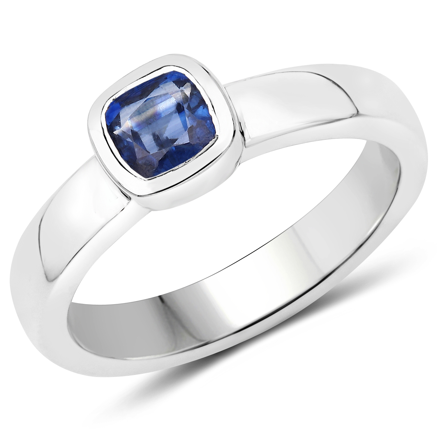0.70 Carat Genuine Kyanite .925 Sterling Silver Ring