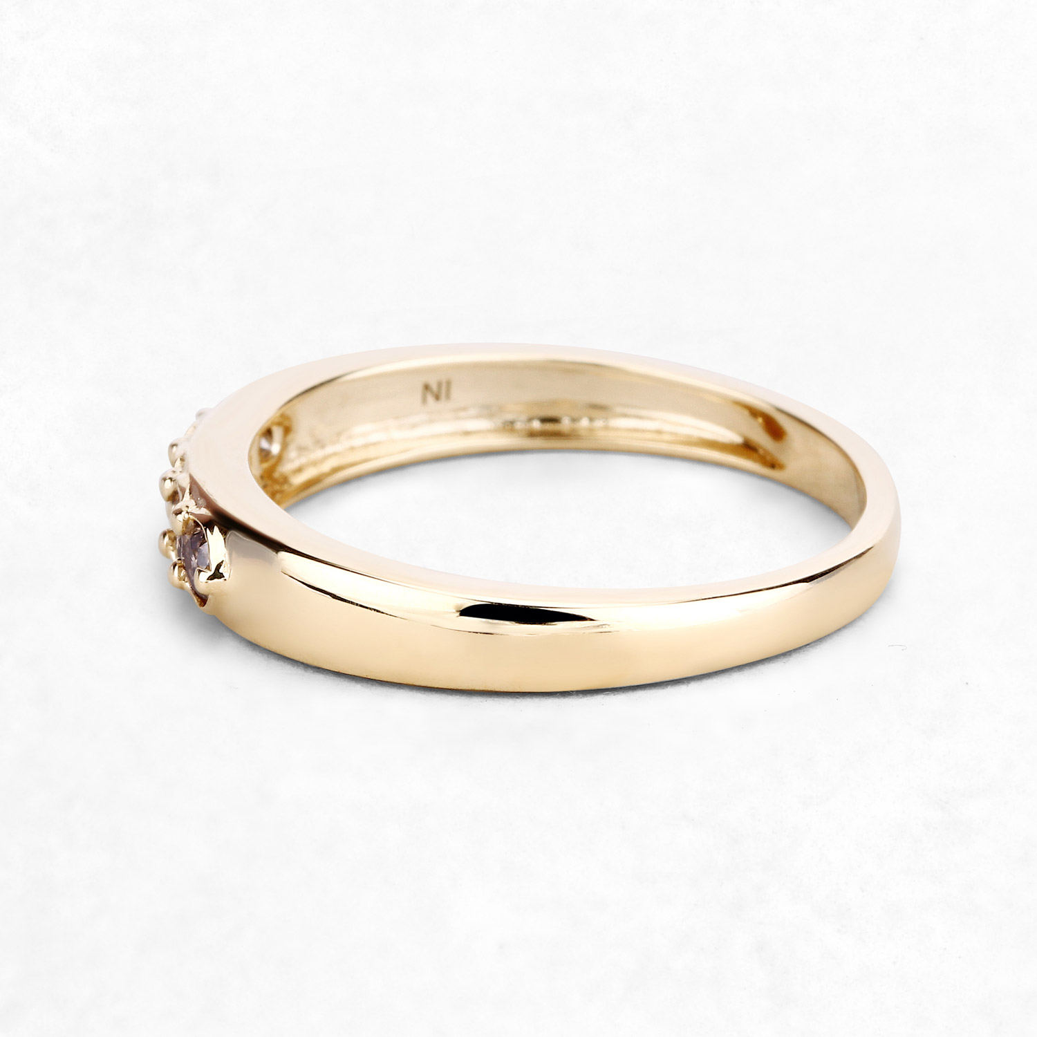 0.25 Carat Genuine Champagne Diamond 14K Yellow Gold Ring (I1-I2)