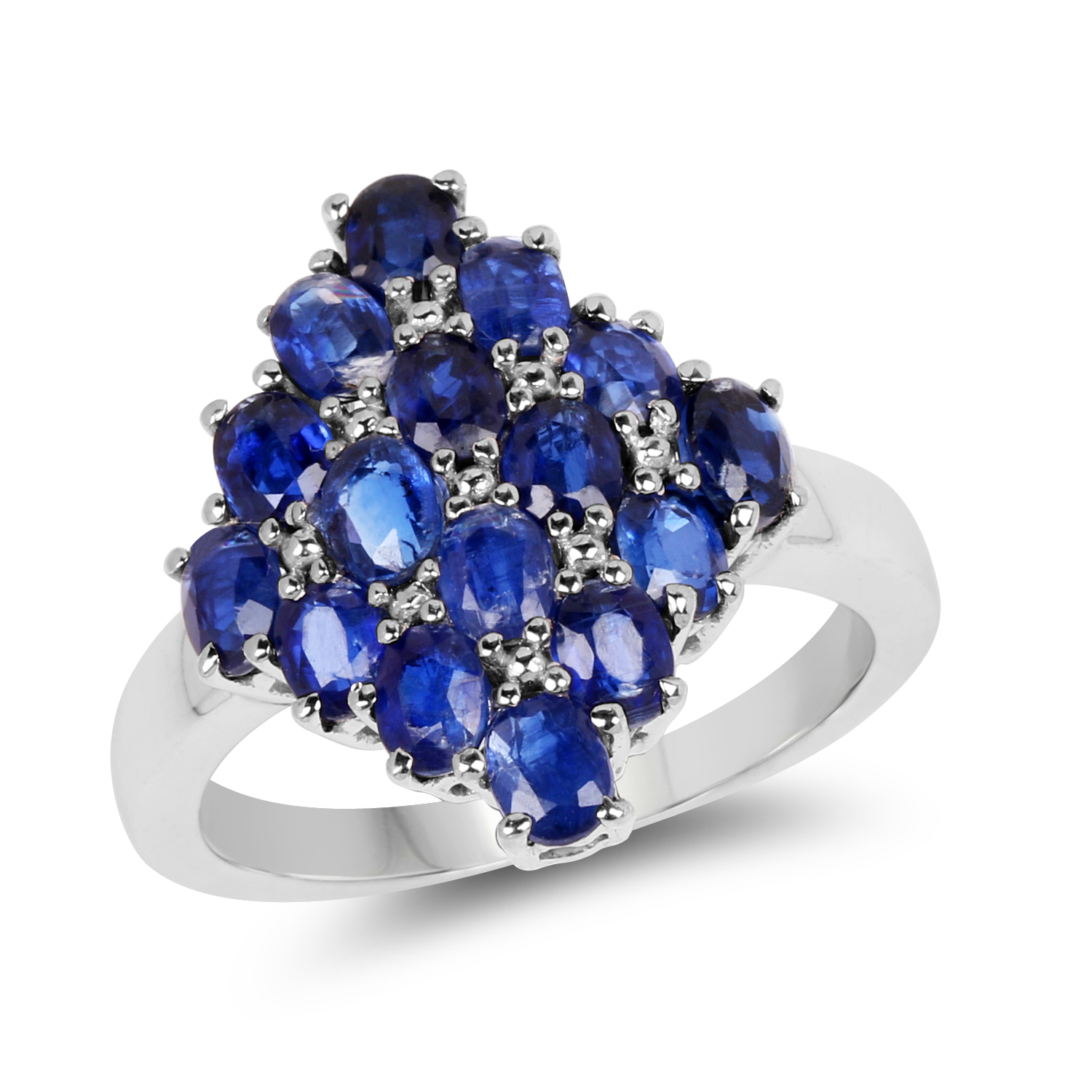 4.32 Carat Genuine Kyanite .925 Sterling Silver Ring