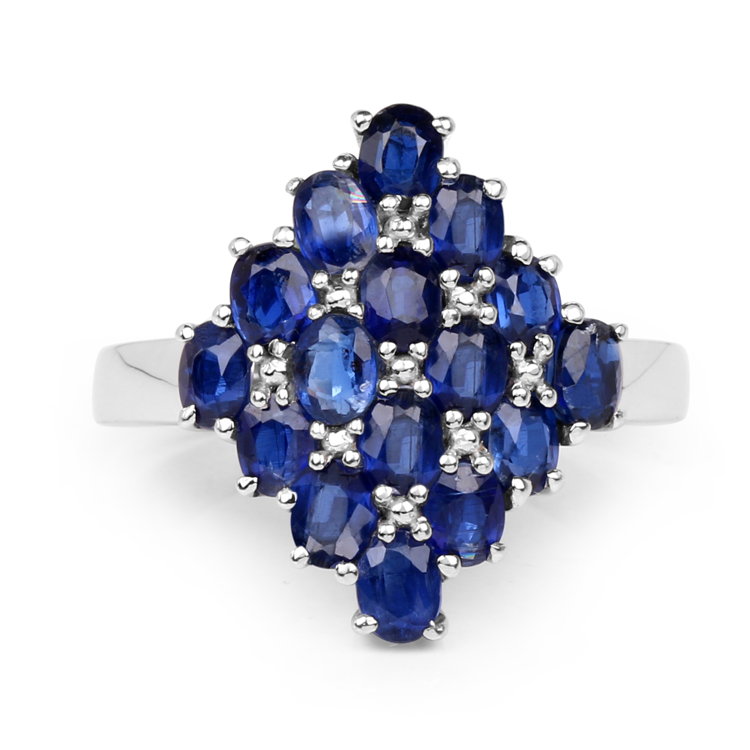 4.32 Carat Genuine Kyanite .925 Sterling Silver Ring