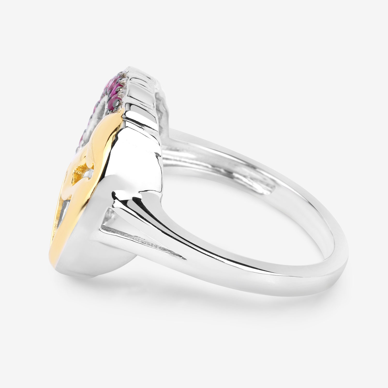 0.28 Carat Genuine Ruby .925 Sterling Silver Ring