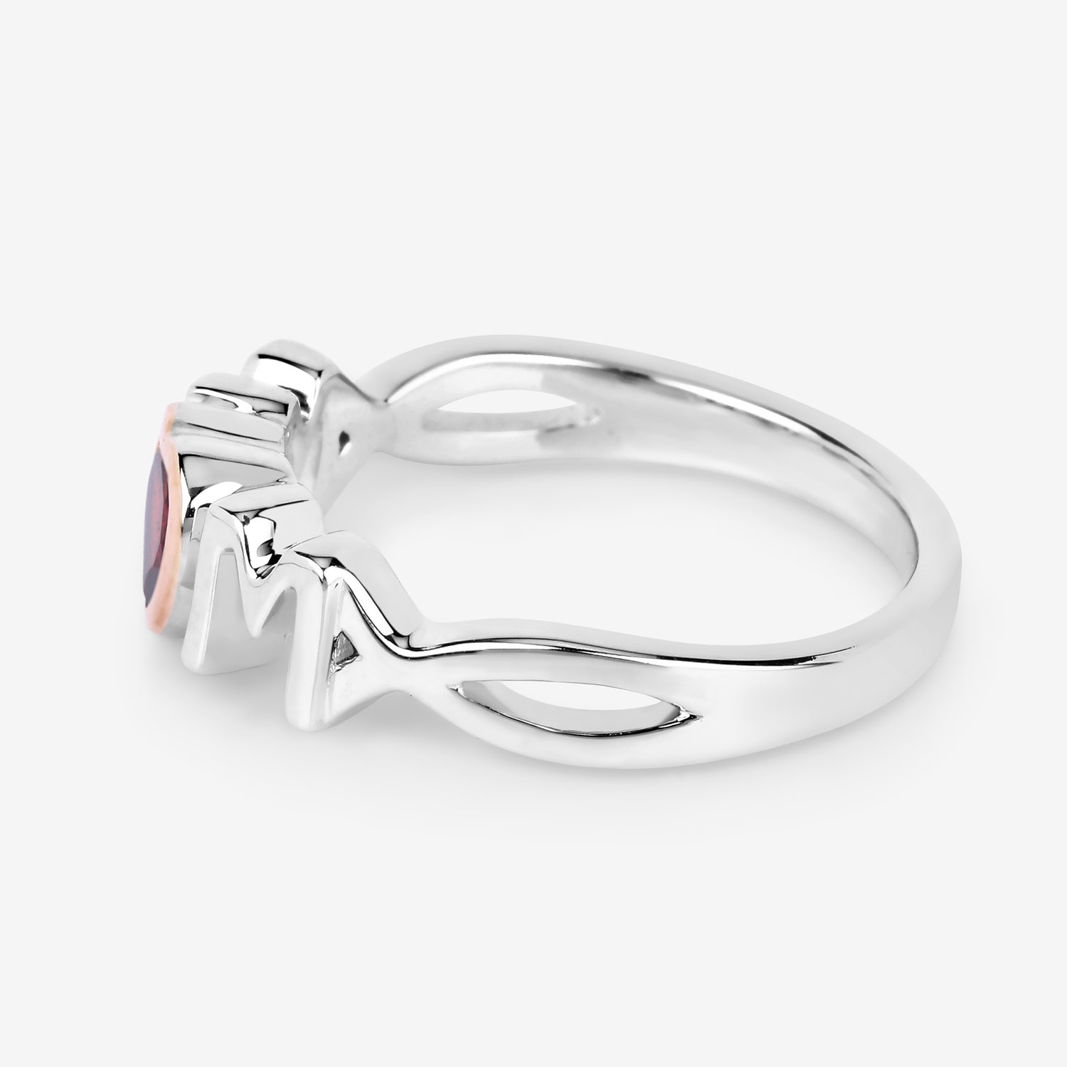 0.50 Carat Genuine Garnet .925 Sterling Silver Ring