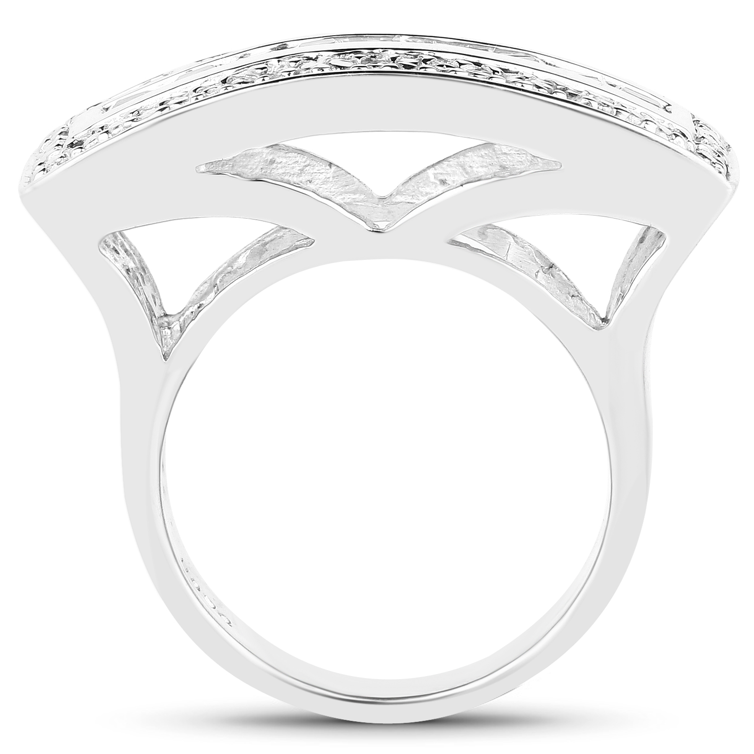 1.08 Carat Genuine Orange Sapphire .925 Sterling Silver Ring