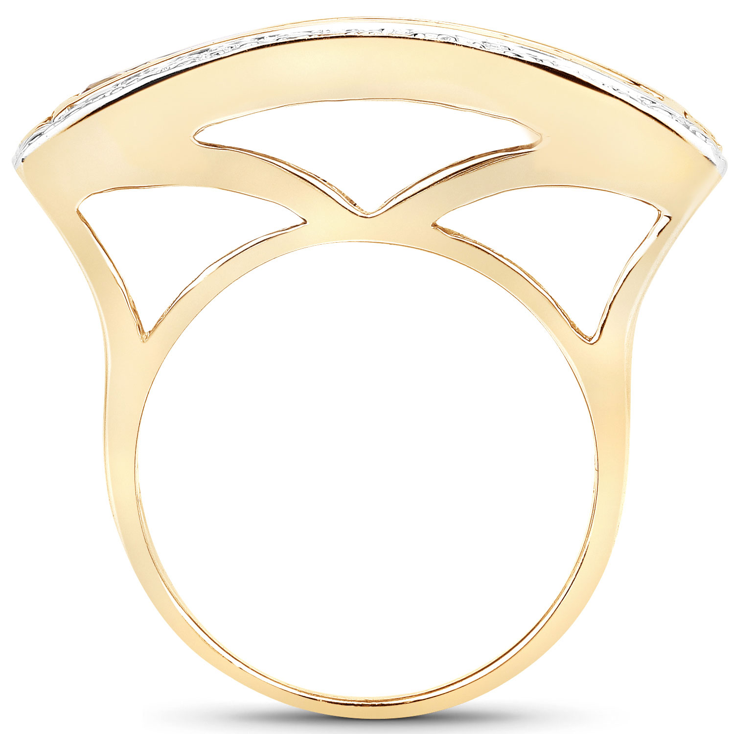 1.08 Carat Genuine Yellow Sapphire .925 Sterling Silver Ring