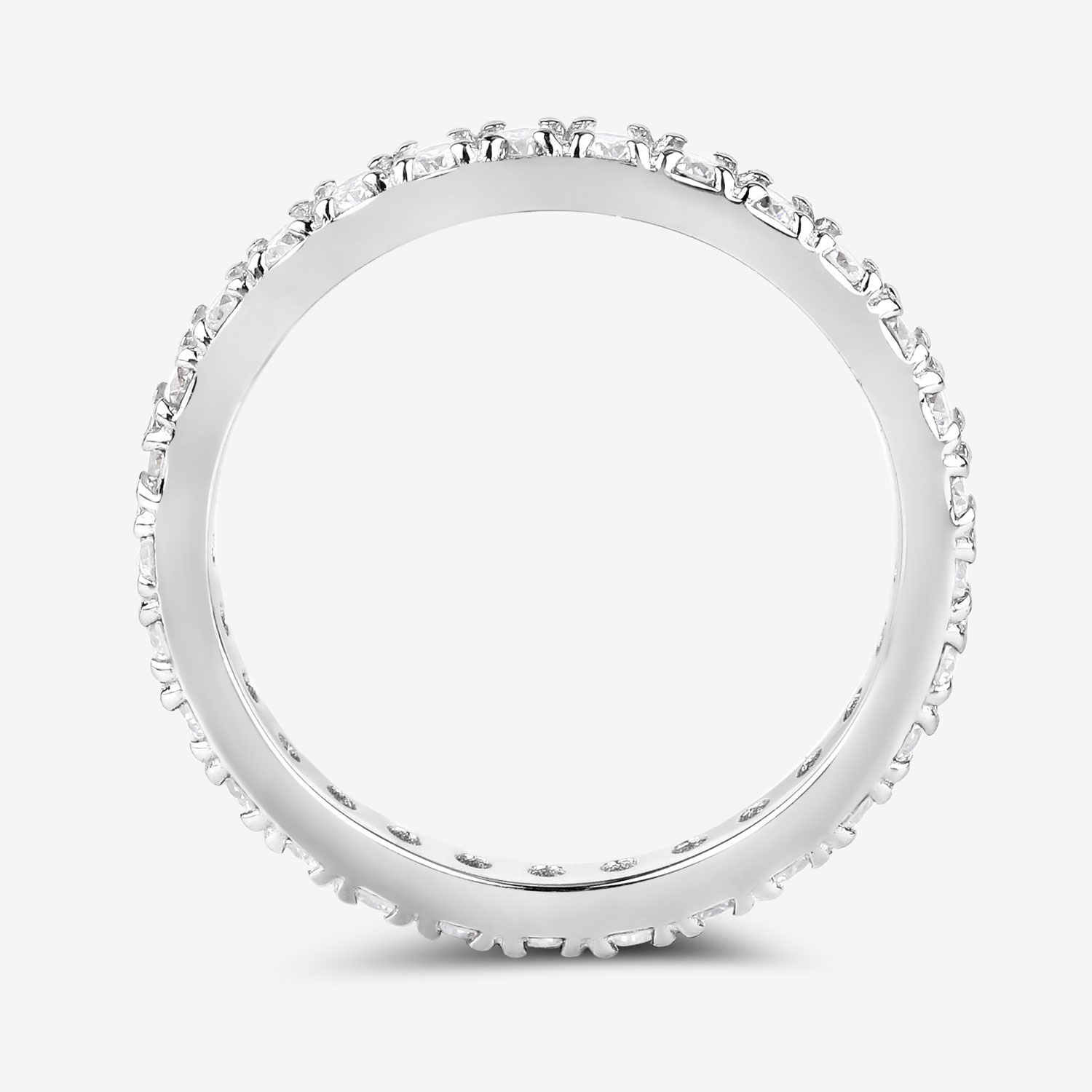 1.00 Carat Lab Grown Diamond 14K White Gold Ring