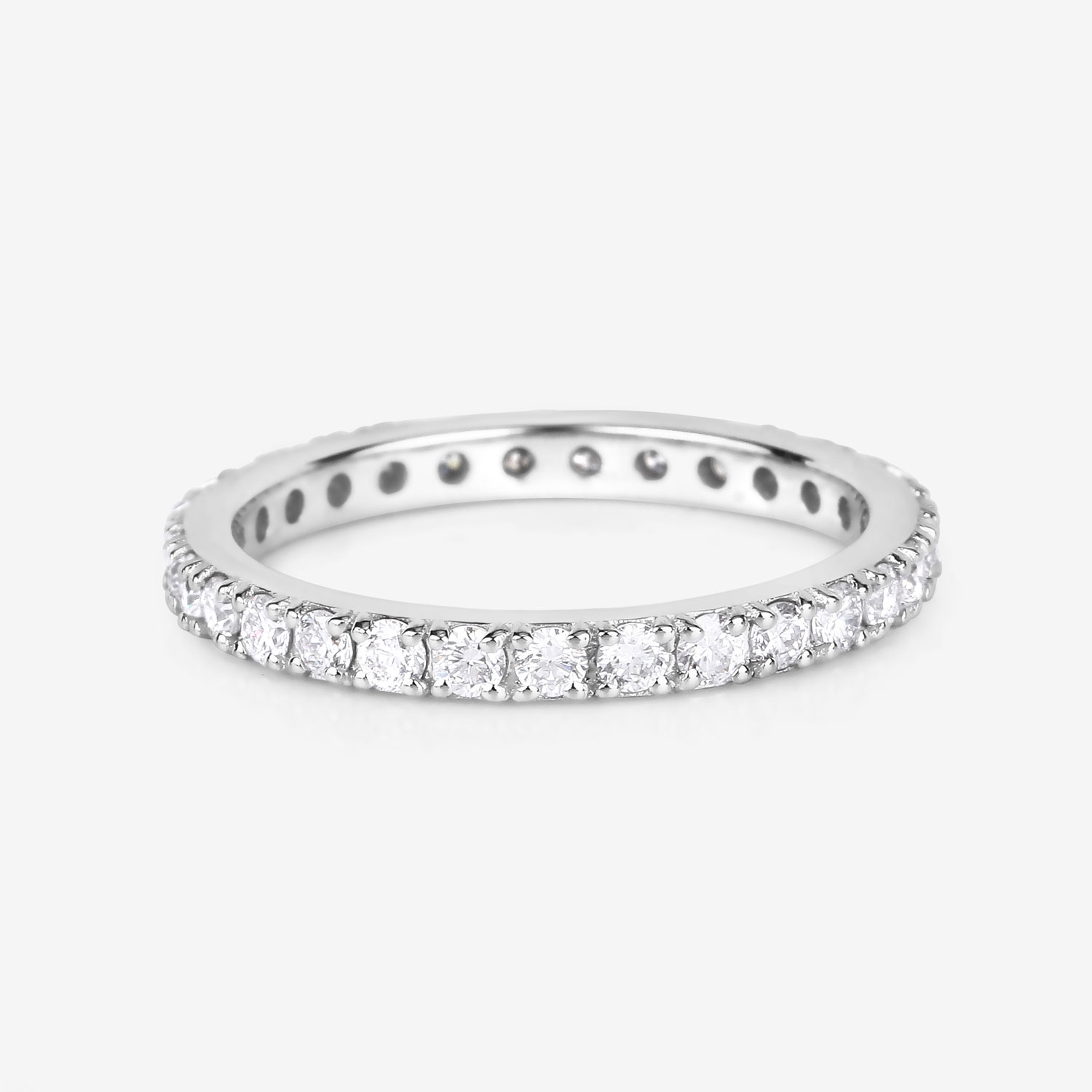 1.00 Carat Lab Grown Diamond 14K White Gold Ring