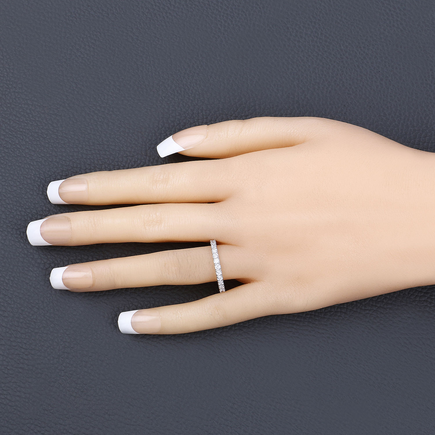 1.00 Carat Lab Grown Diamond 14K White Gold Ring