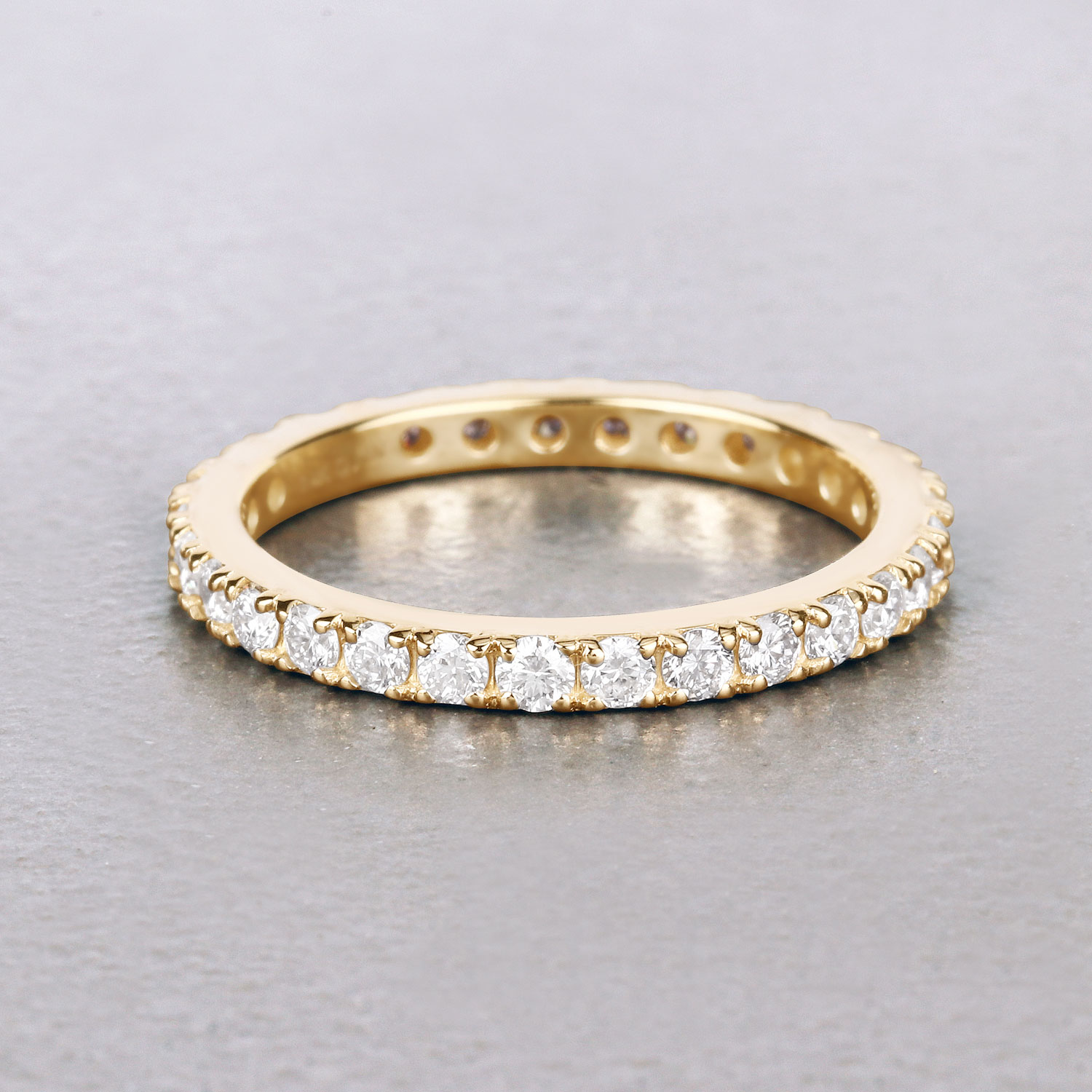 1.00 Carat Lab Grown Diamond 14K Yellow Gold Ring