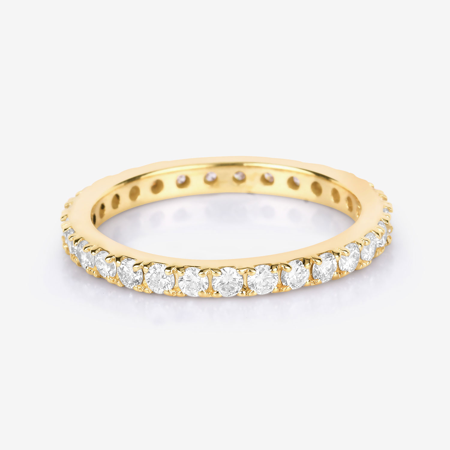 1.00 Carat Lab Grown Diamond 14K Yellow Gold Ring