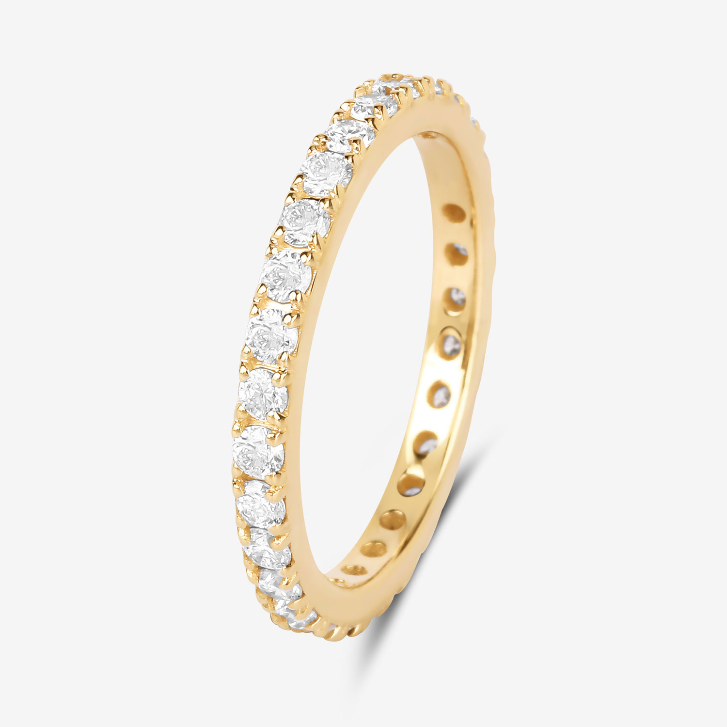 1.00 Carat Lab Grown Diamond 14K Yellow Gold Ring