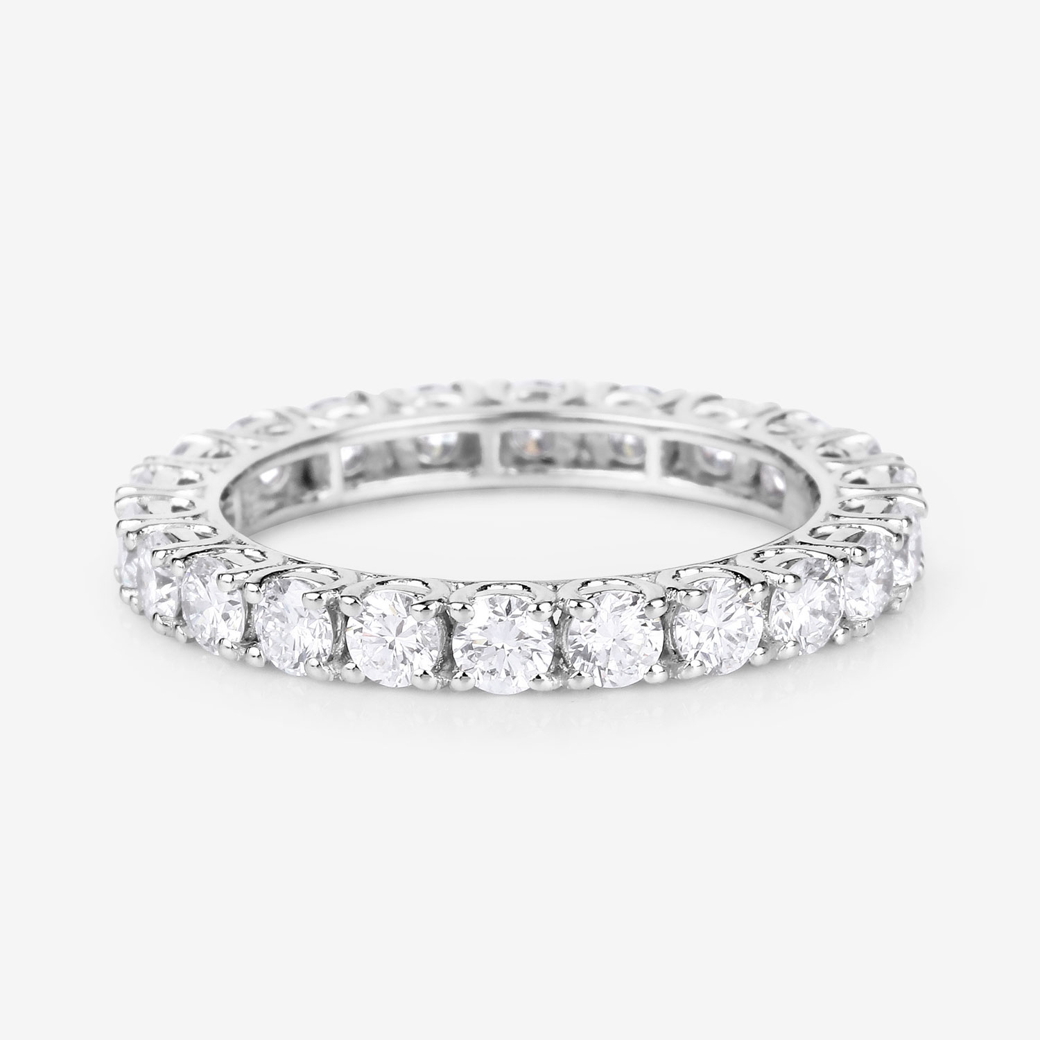 2.00 Carat Lab Grown Diamond 14K White Gold Ring