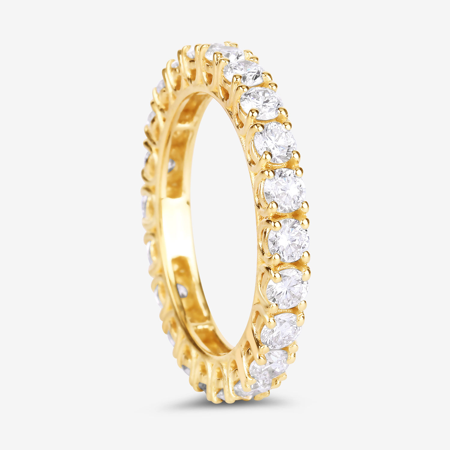 2.00 Carat Lab Grown Diamond 14K Yellow Gold Ring