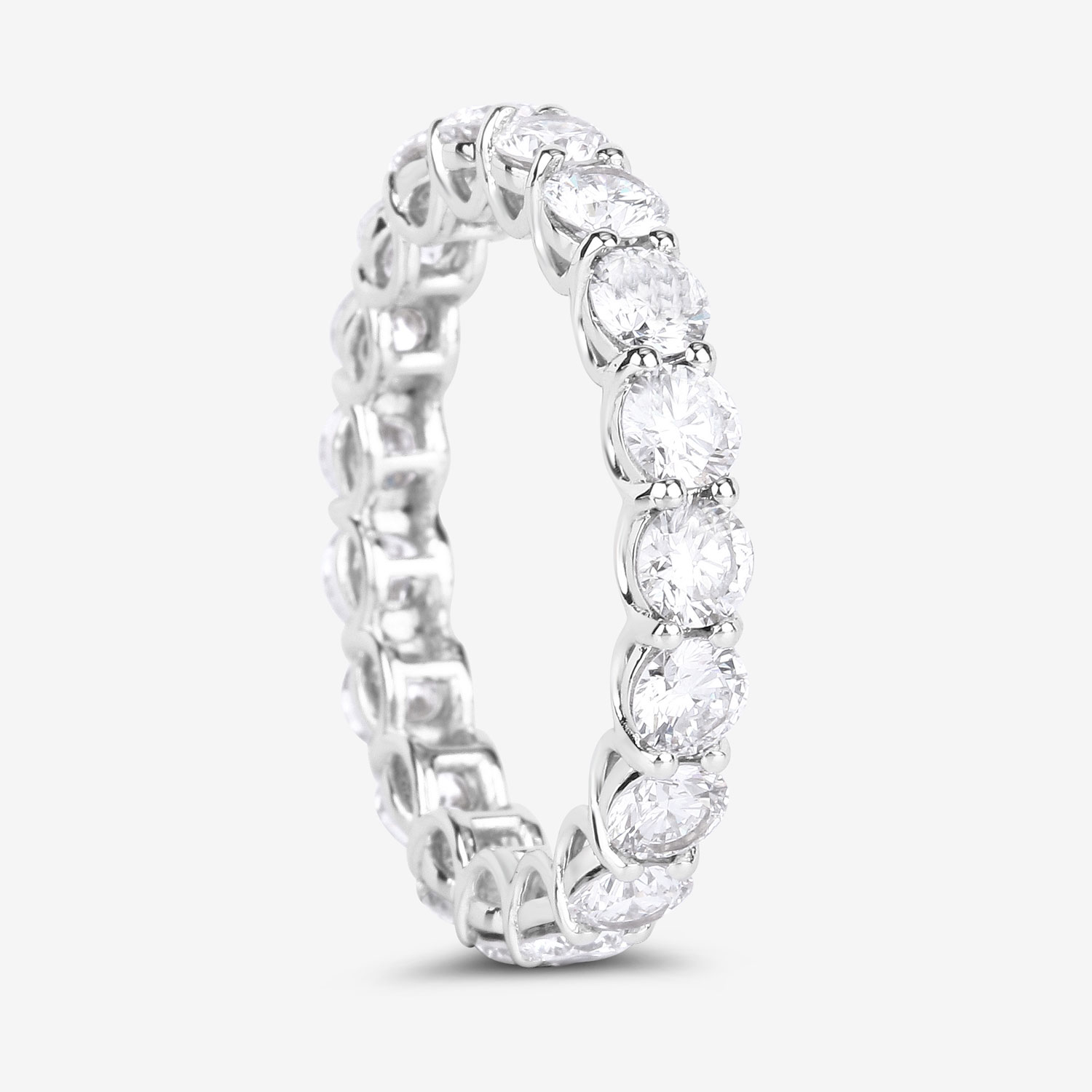 3.00 Carat Lab Grown Diamond 14K White Gold Ring