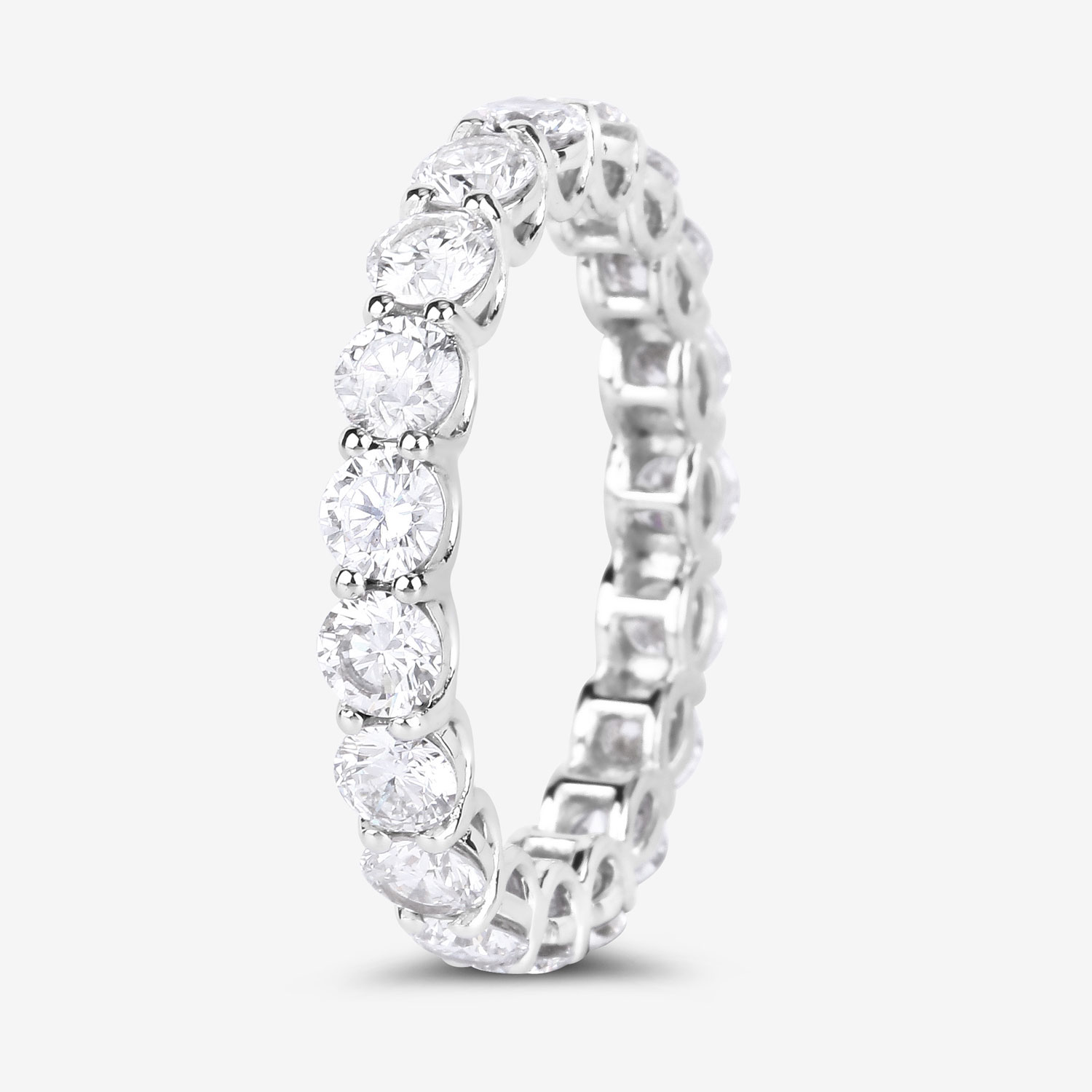 3.00 Carat Lab Grown Diamond 14K White Gold Ring