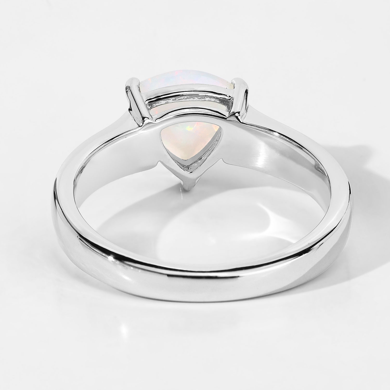 0.60 Carat Genuine Ethiopian Opal .925 Sterling Silver Ring