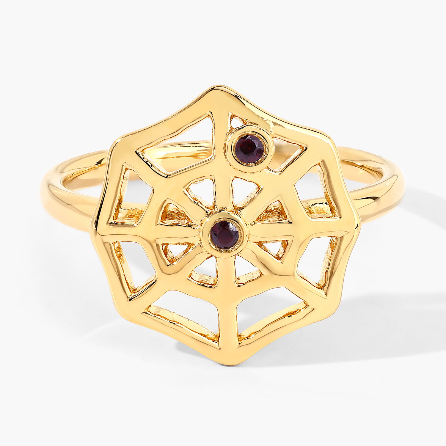 0.04 Carat Genuine Garnet .925 Sterling Silver Ring