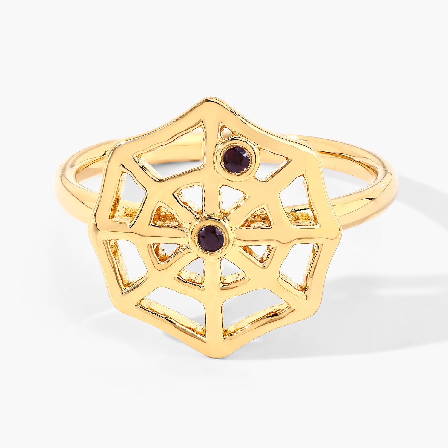 0.04 Carat Genuine Garnet .925 Sterling Silver Ring