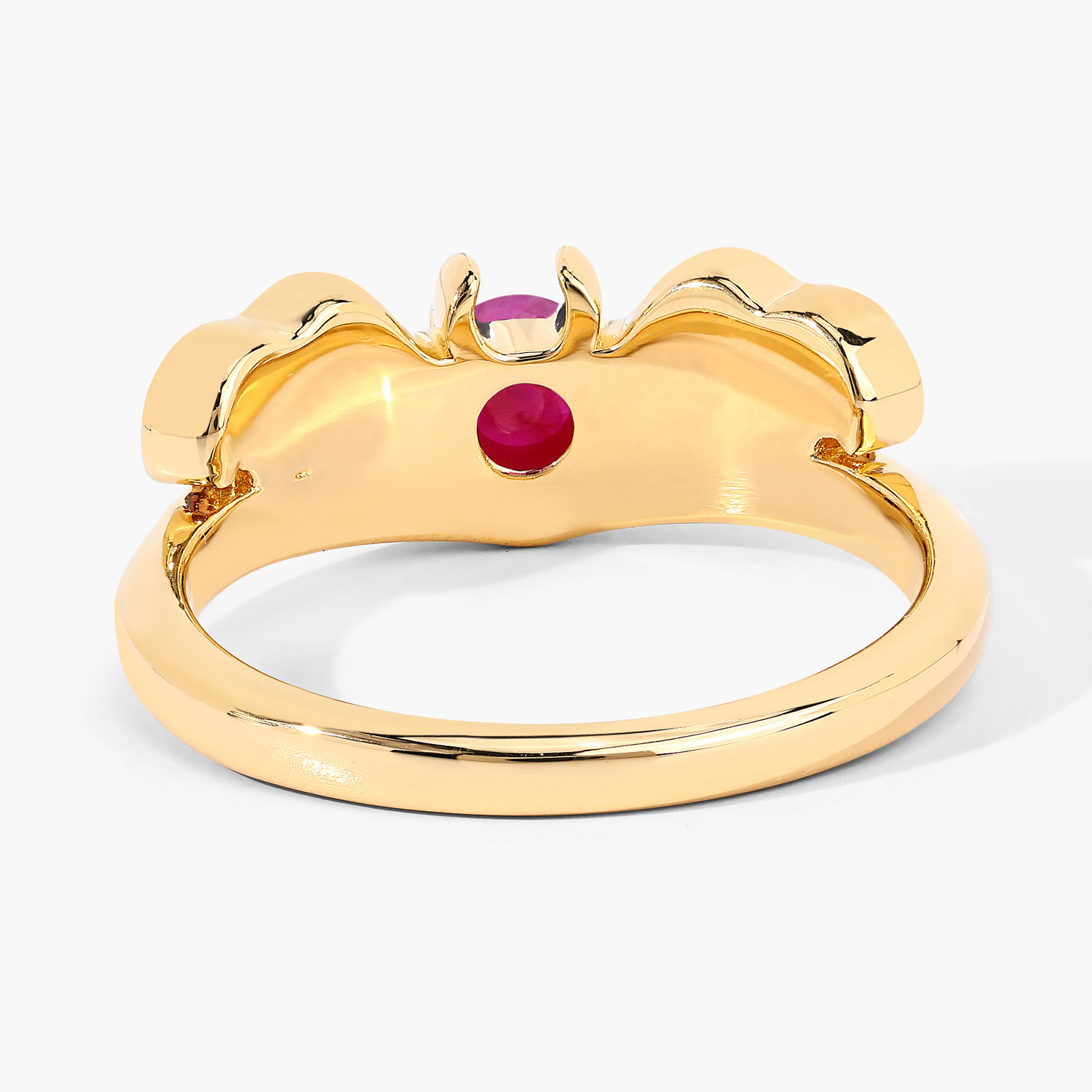 0.33 Carat Genuine Ruby .925 Sterling Silver Ring