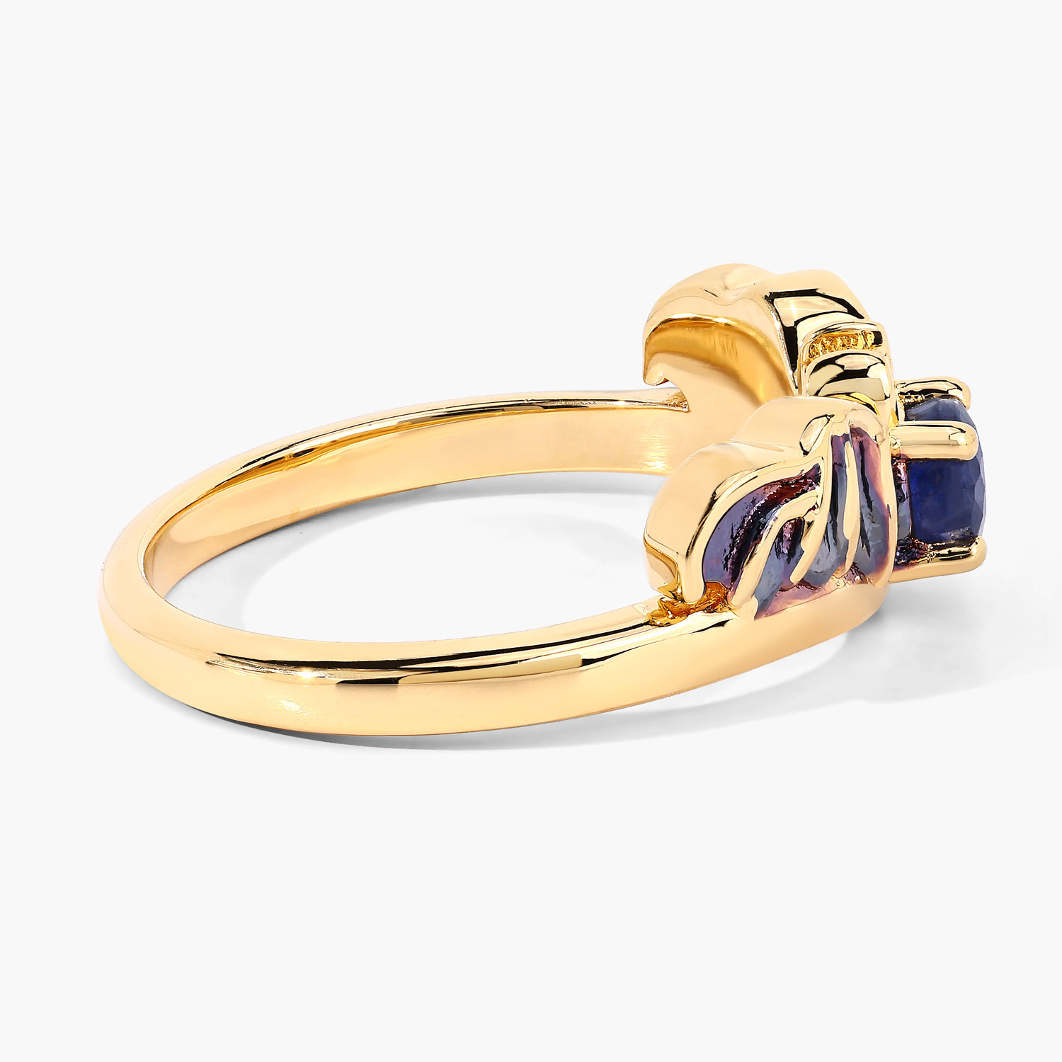 0.27 Carat Genuine Blue Sapphire .925 Sterling Silver Ring