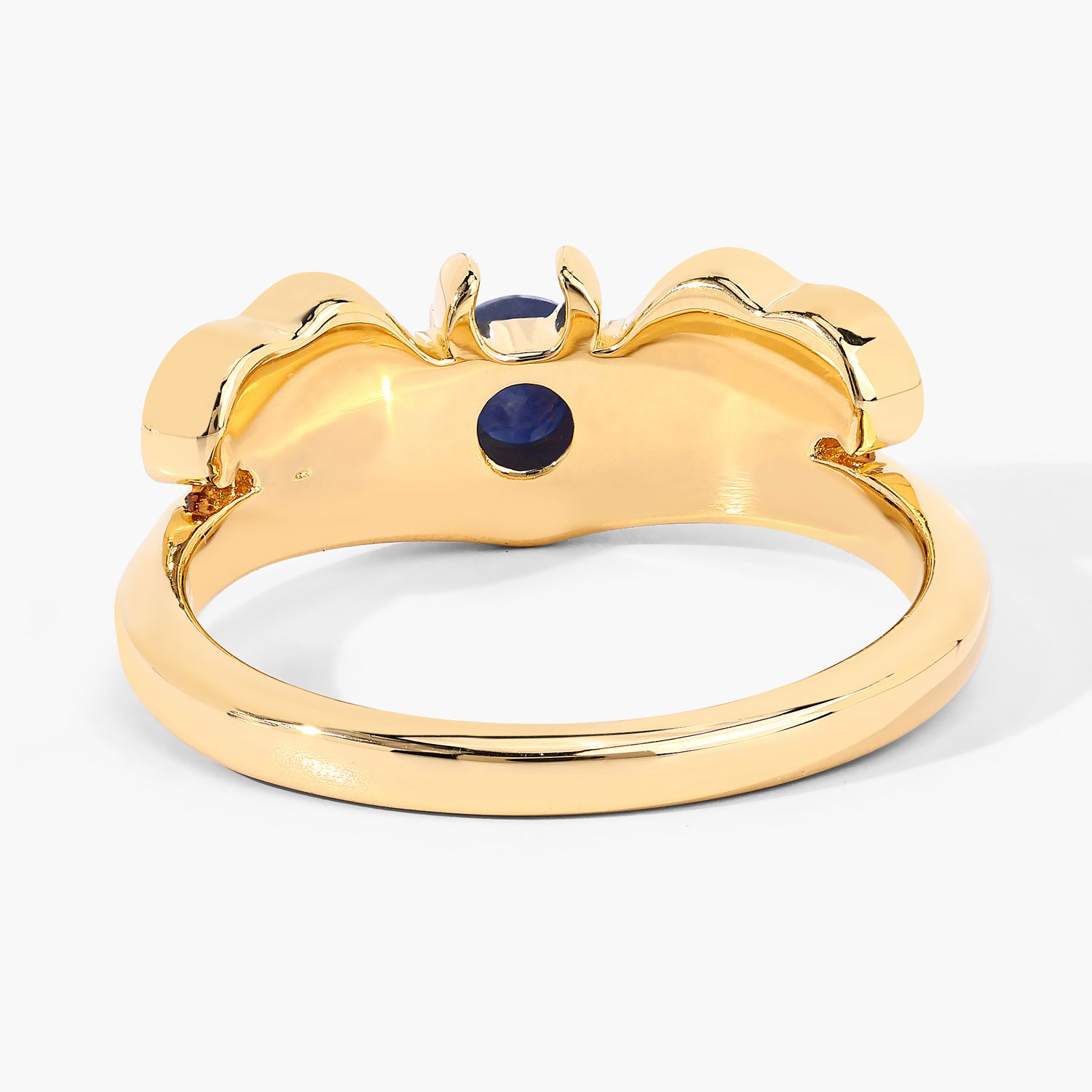 0.27 Carat Genuine Blue Sapphire .925 Sterling Silver Ring