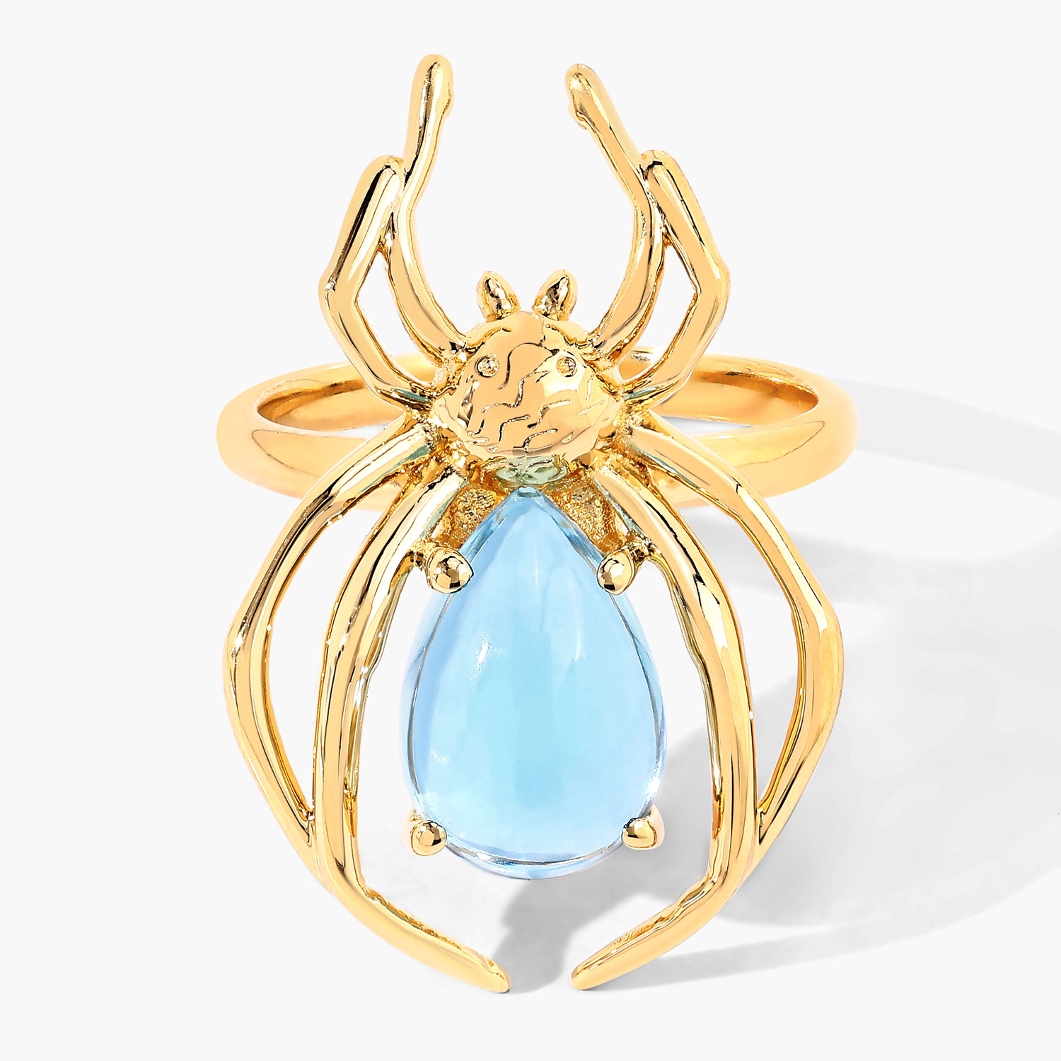 4.50 Carat Genuine Blue Topaz .925 Sterling Silver Ring