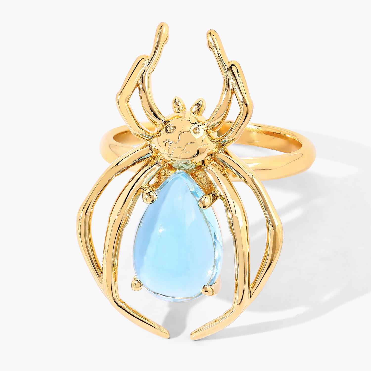 4.50 Carat Genuine Blue Topaz .925 Sterling Silver Ring