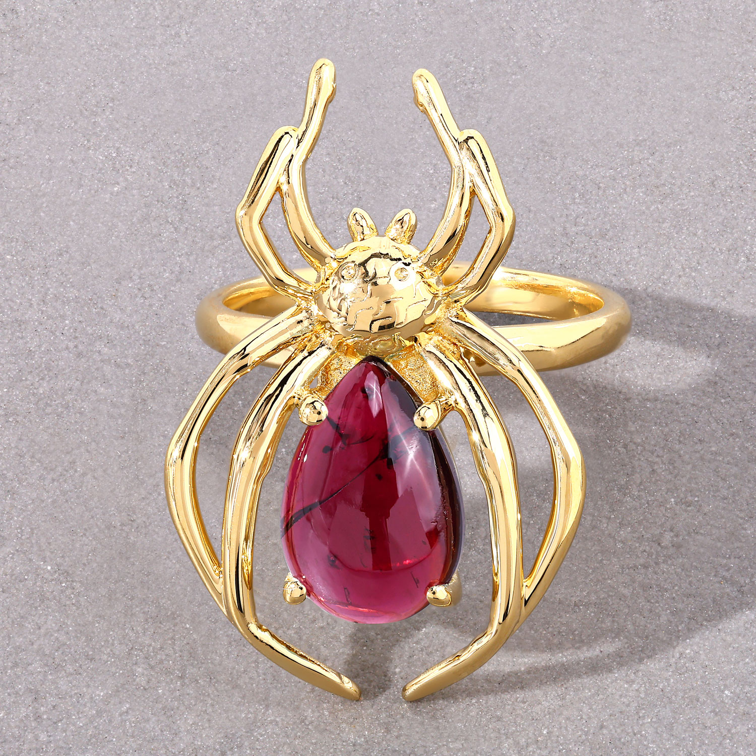 3.00 Carat Genuine Garnet .925 Sterling Silver Ring