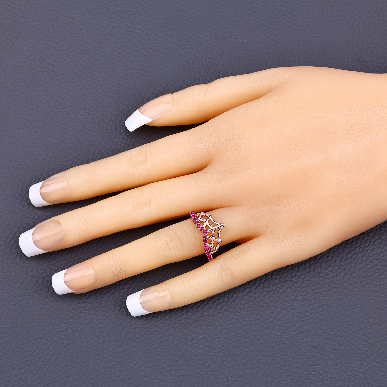 0.30 Carat Genuine Ruby .925 Sterling Silver Ring