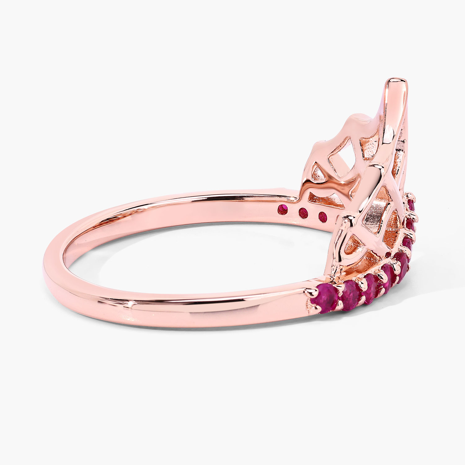 0.30 Carat Genuine Ruby .925 Sterling Silver Ring