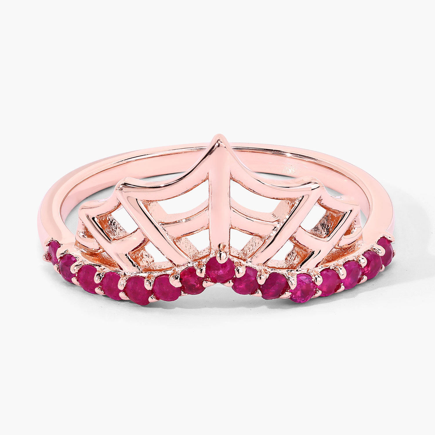 0.30 Carat Genuine Ruby .925 Sterling Silver Ring