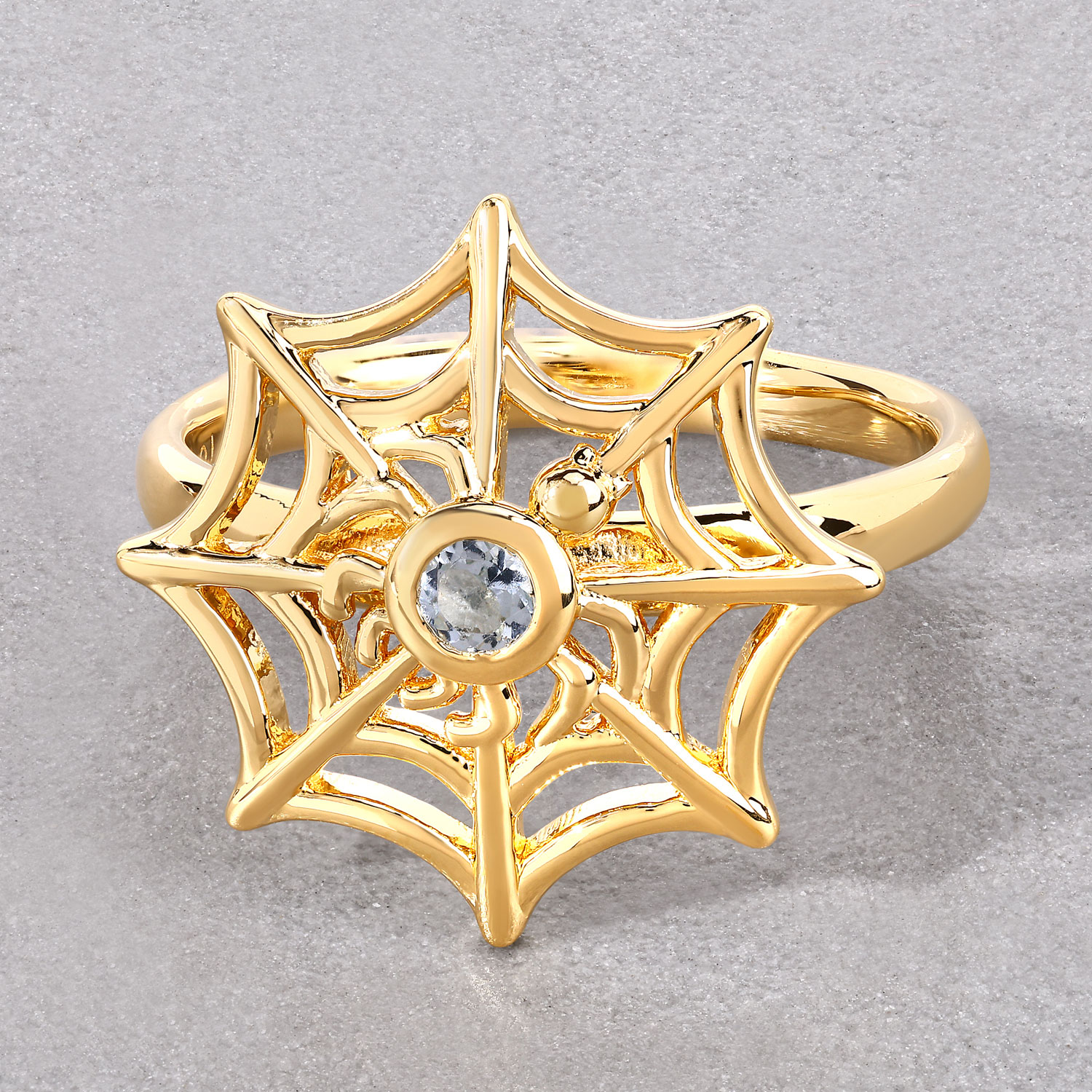 0.12 Carat Genuine Blue Topaz .925 Sterling Silver Ring