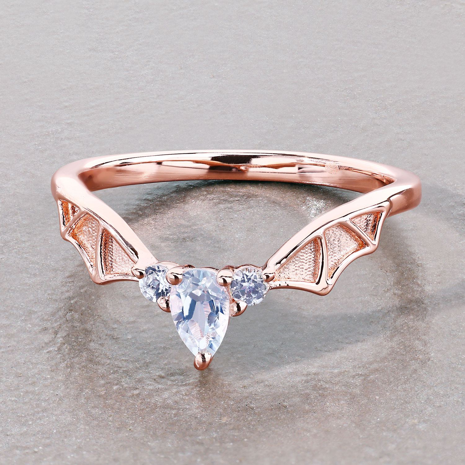 0.32 Carat Genuine Blue Topaz .925 Sterling Silver Ring