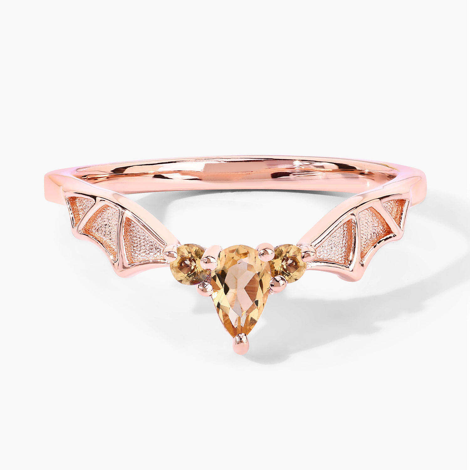 0.28 Carat Genuine Citrine .925 Sterling Silver Ring