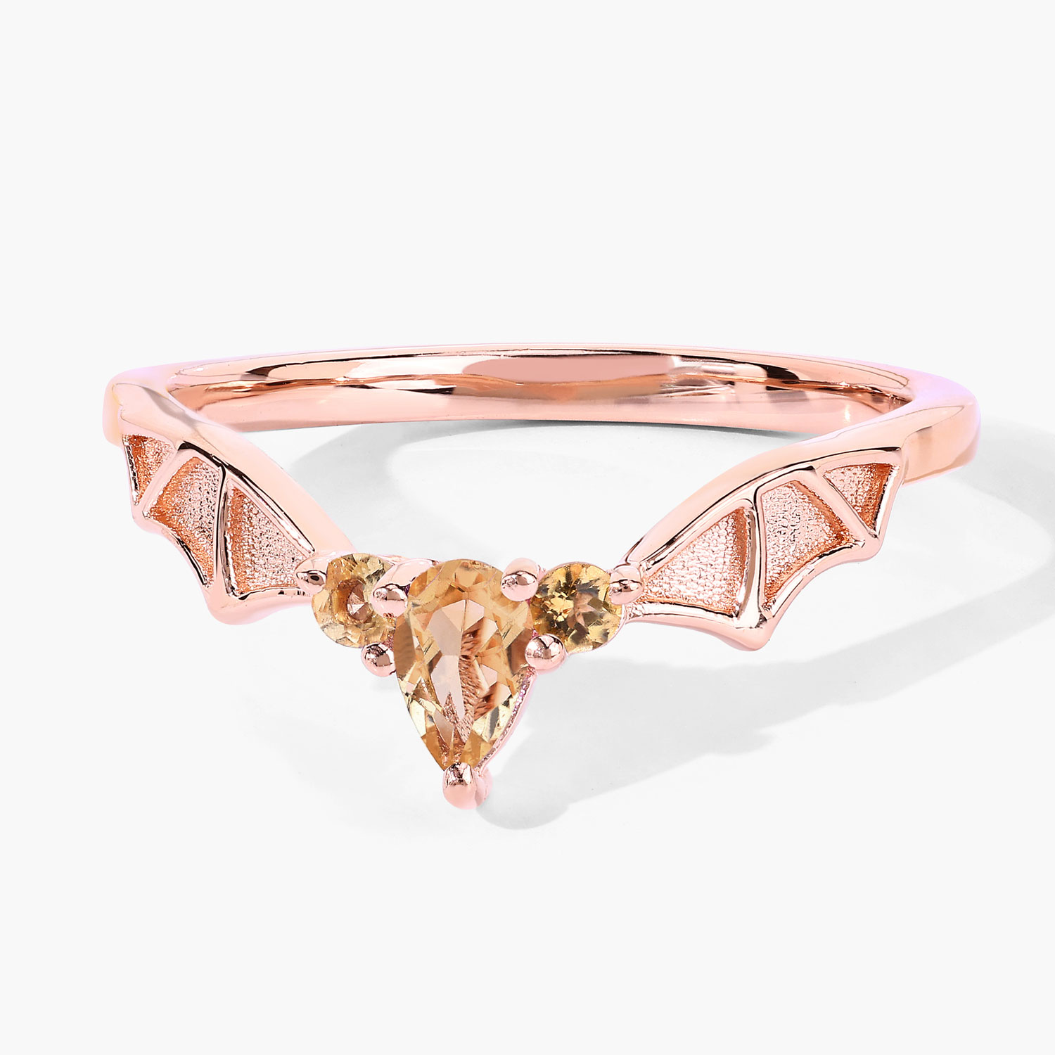 0.28 Carat Genuine Citrine .925 Sterling Silver Ring