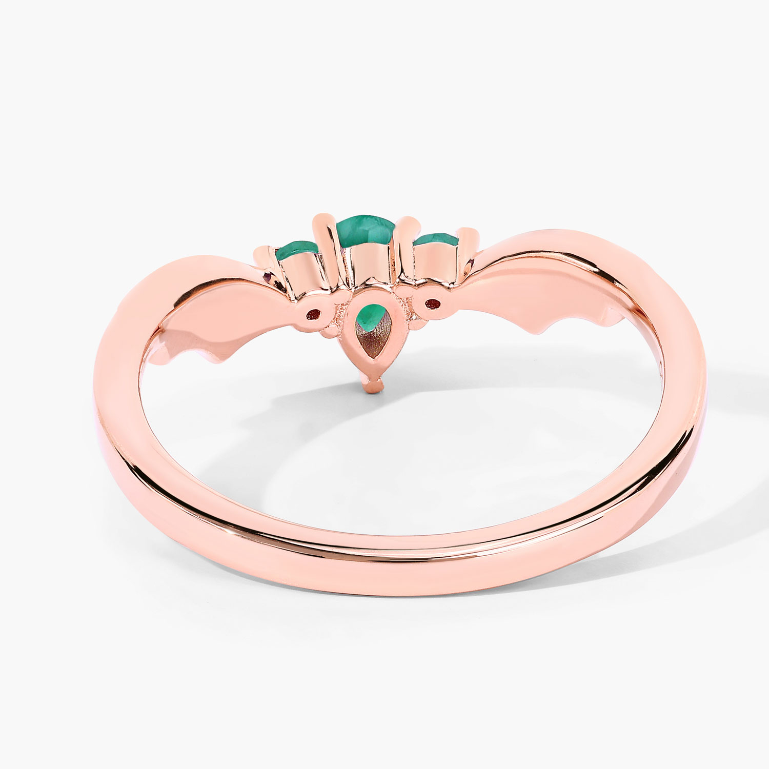 0.29 Carat Genuine Emerald .925 Sterling Silver Ring