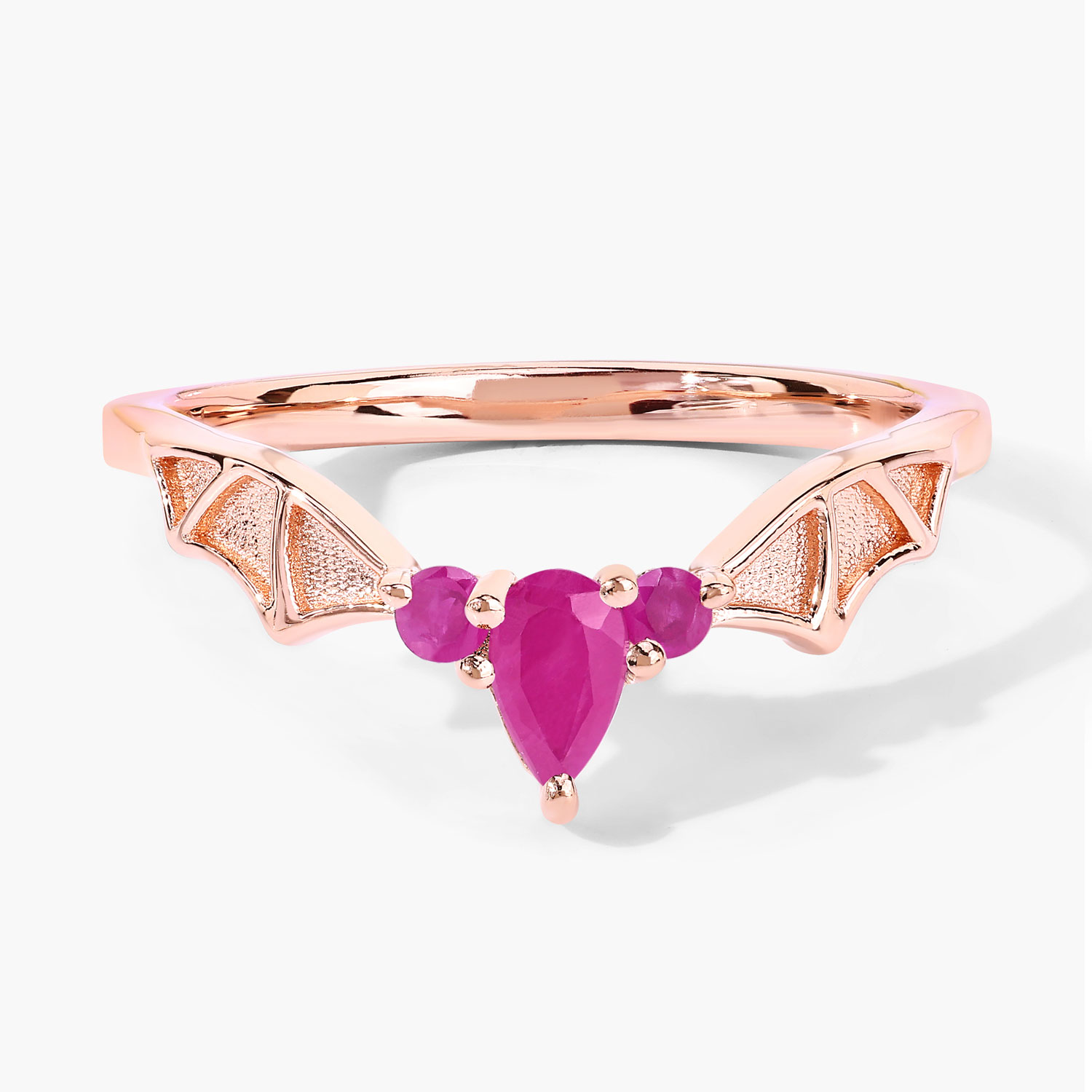 0.34 Carat Genuine Ruby .925 Sterling Silver Ring