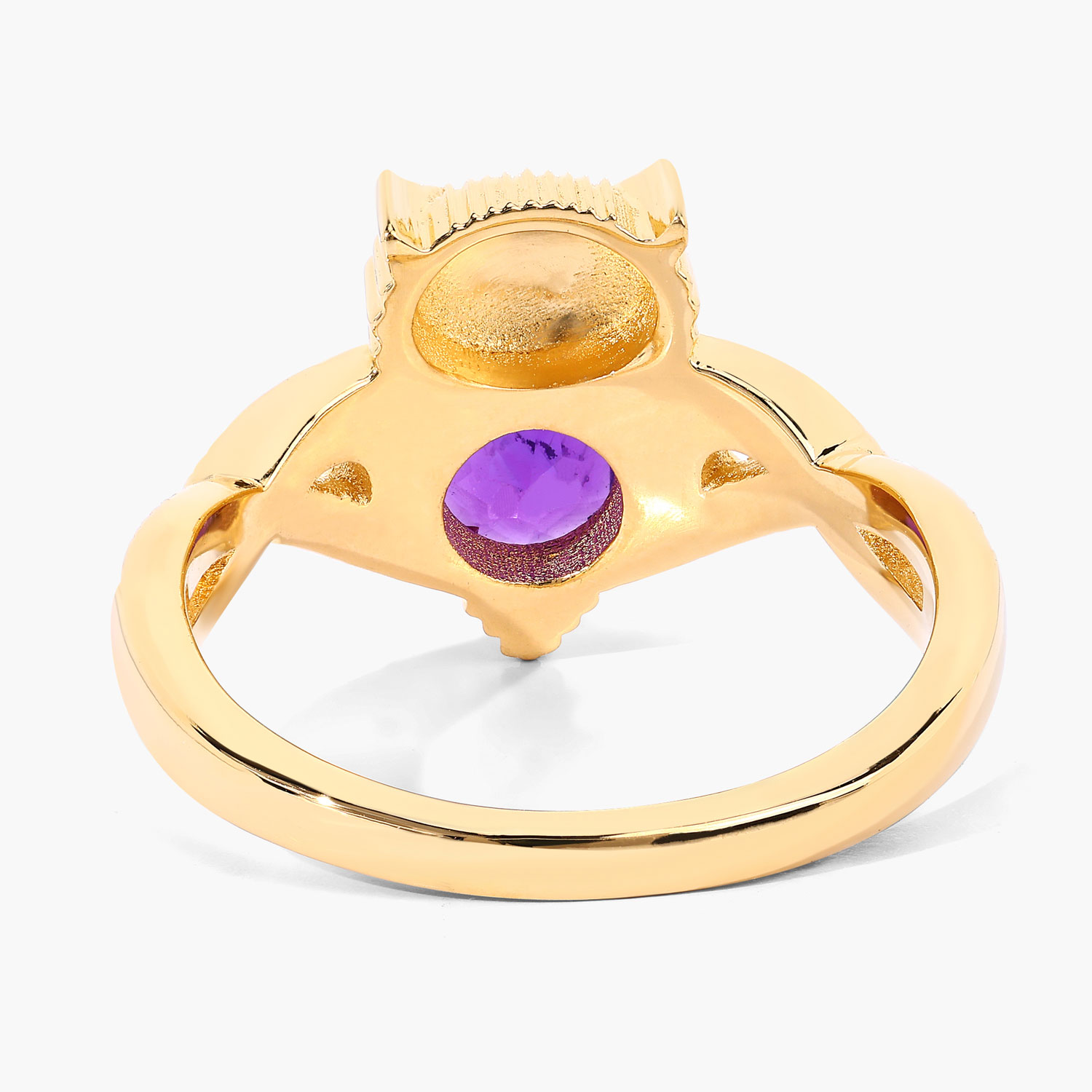 0.73 Carat Genuine Amethyst .925 Sterling Silver Ring