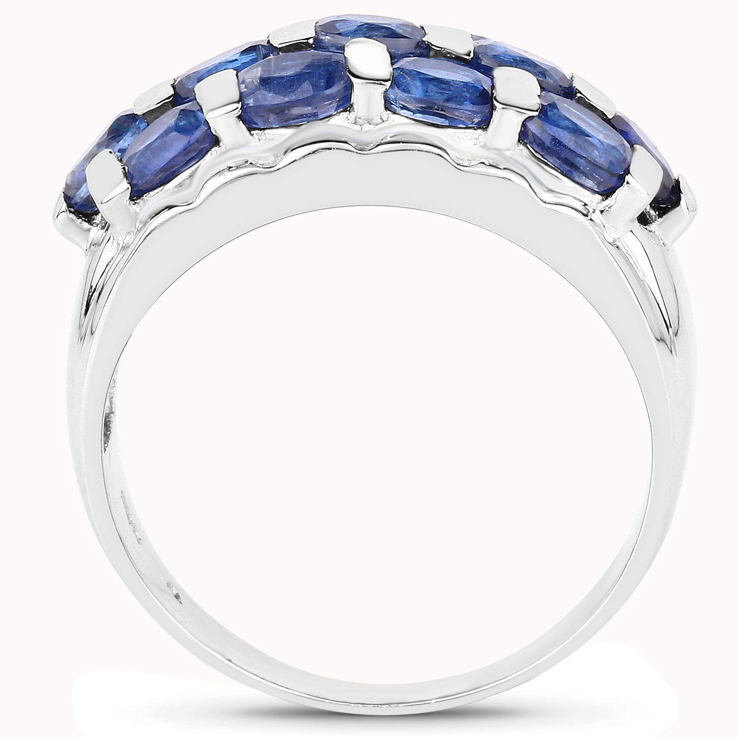 3.51 Carat Genuine Kyanite .925 Sterling Silver Ring
