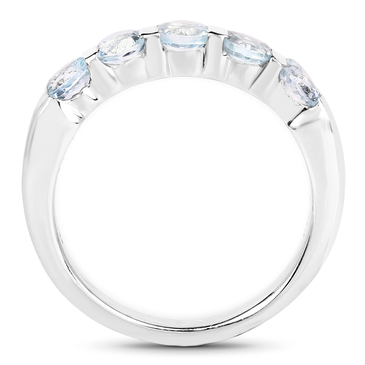 0.50 Carat Genuine Blue Topaz .925 Sterling Silver Ring