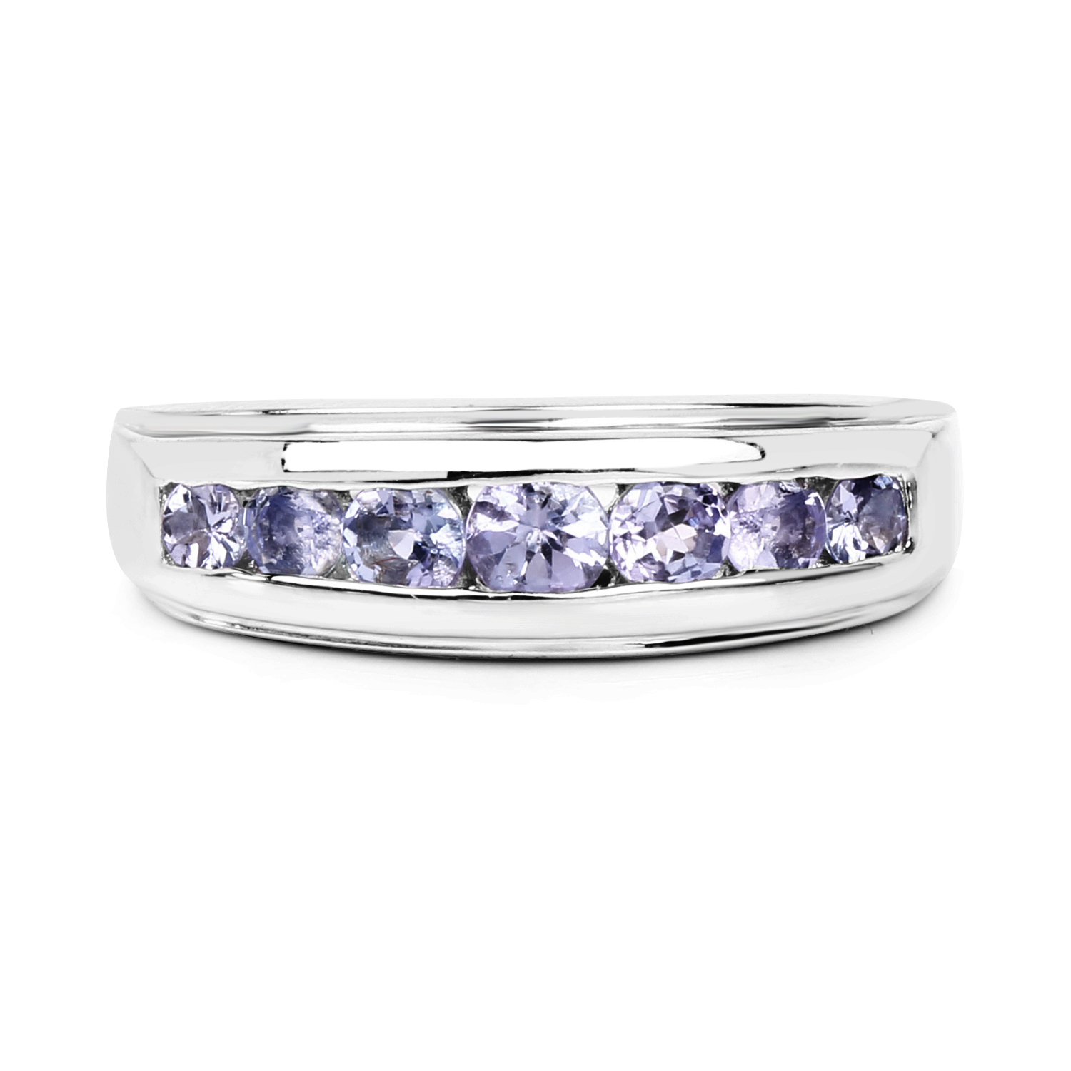 0.79 Carat Genuine Tanzanite .925 Sterling Silver Ring | QR5174TAN