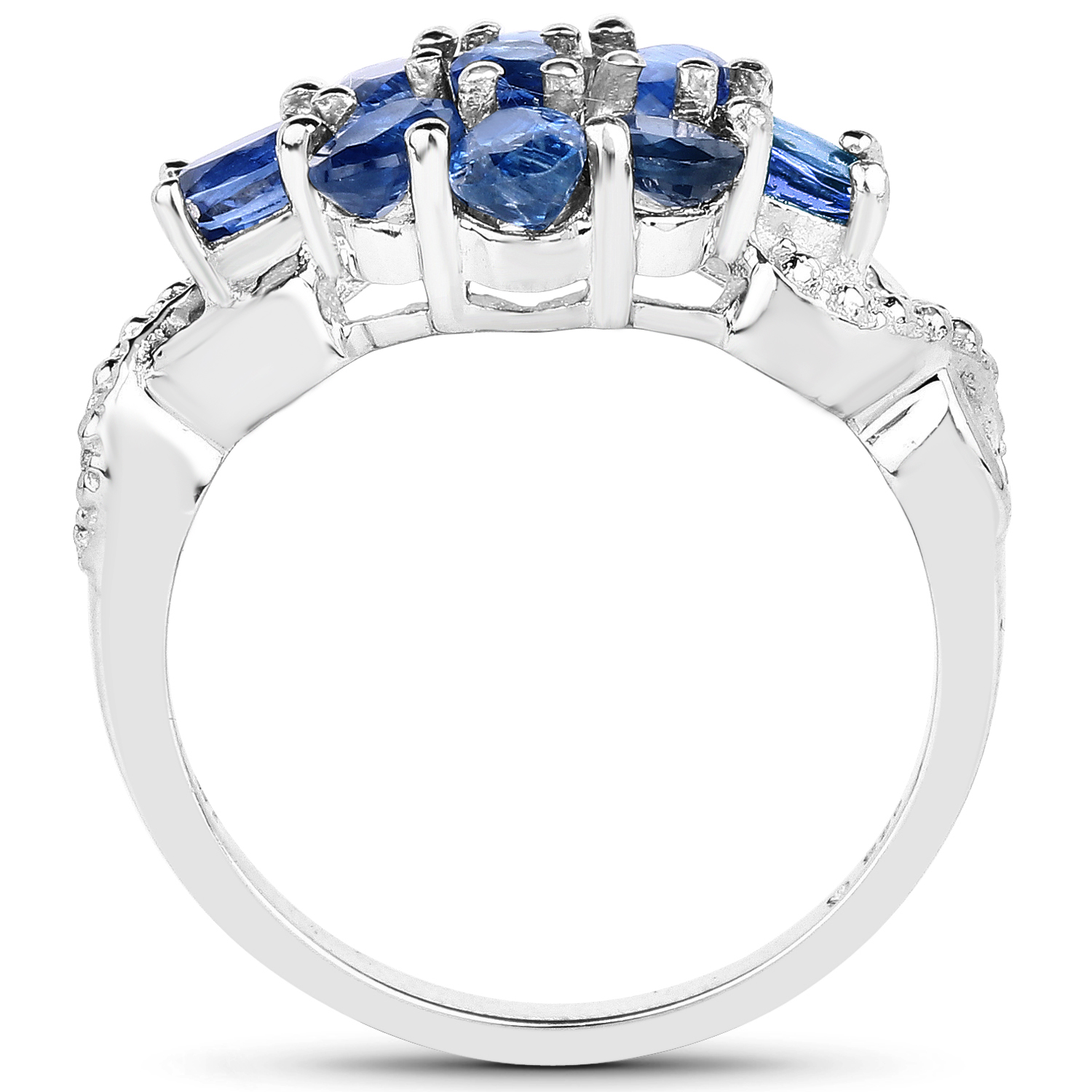 2.30 Carat Genuine Kyanite .925 Sterling Silver Ring