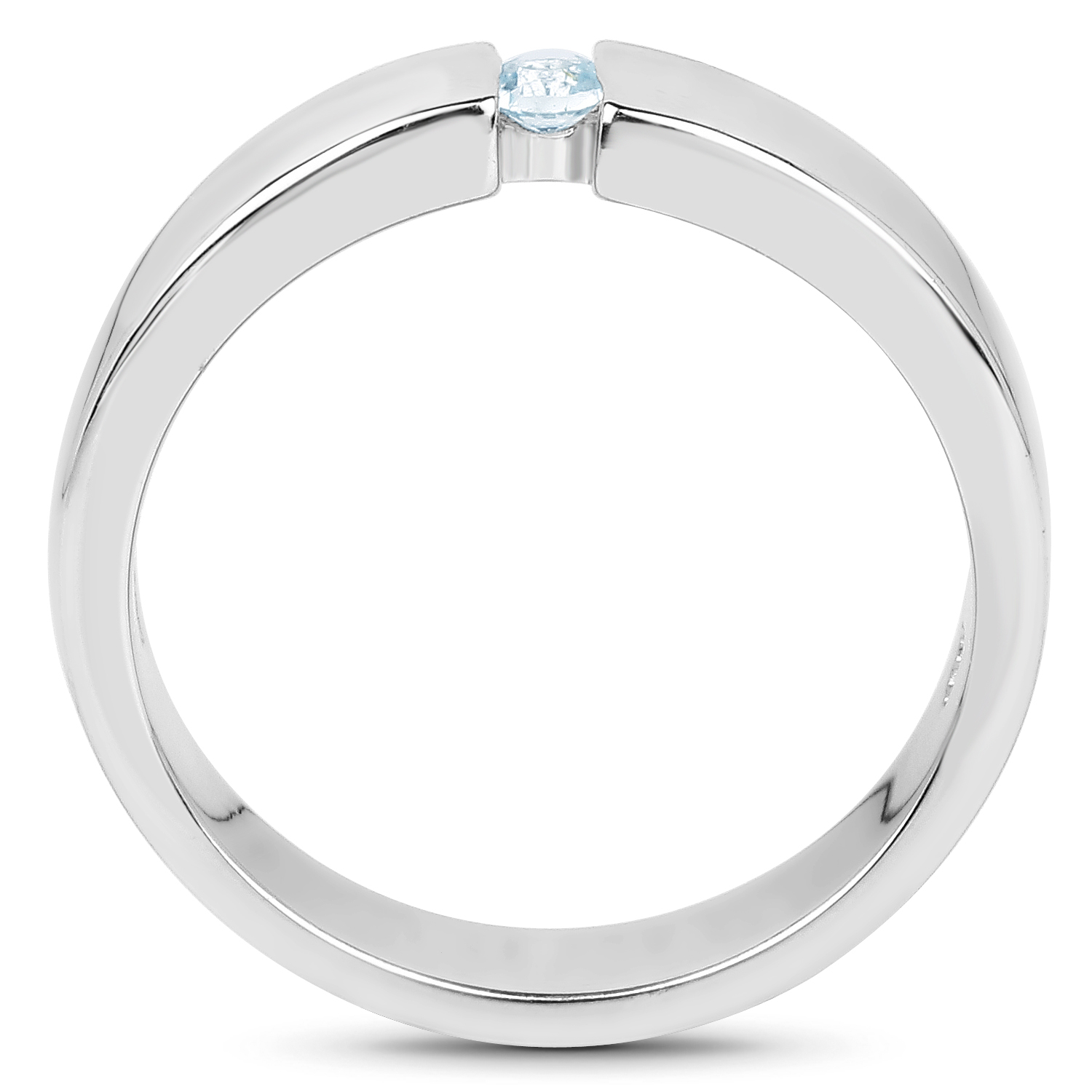 0.08 Carat Genuine Blue Topaz .925 Sterling Silver Ring