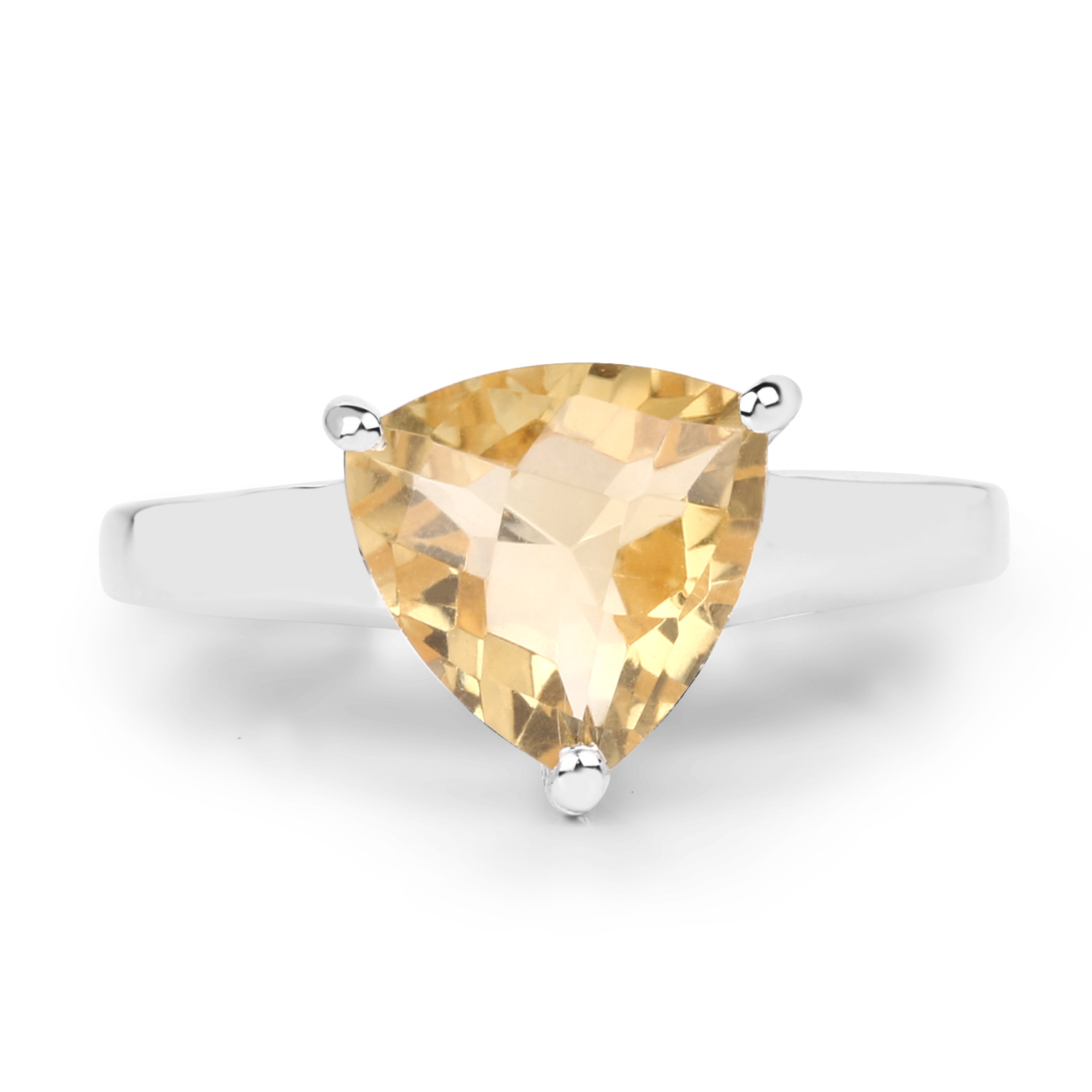 2.31 Carat Genuine Citrine .925 Sterling Silver Ring