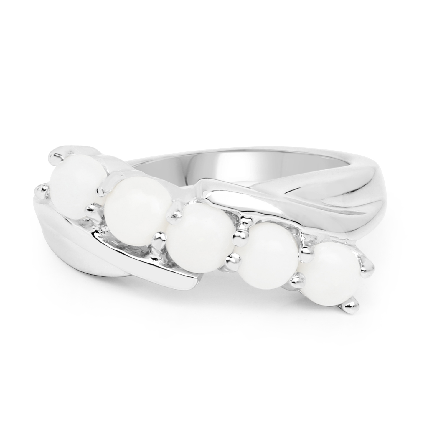 0.70 Carat Genuine Opal .925 Sterling Silver Ring