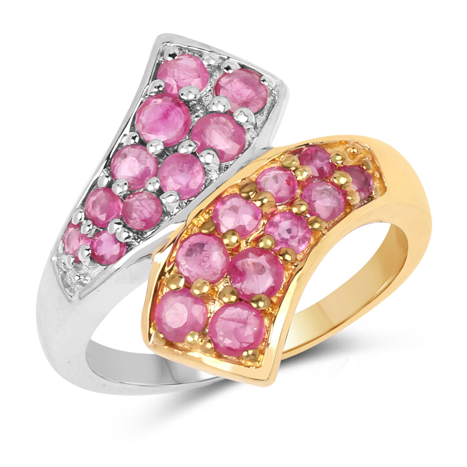 1.29 Carat Genuine Ruby .925 Sterling Silver Ring