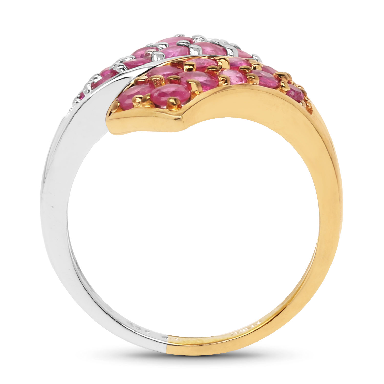 1.29 Carat Genuine Ruby .925 Sterling Silver Ring