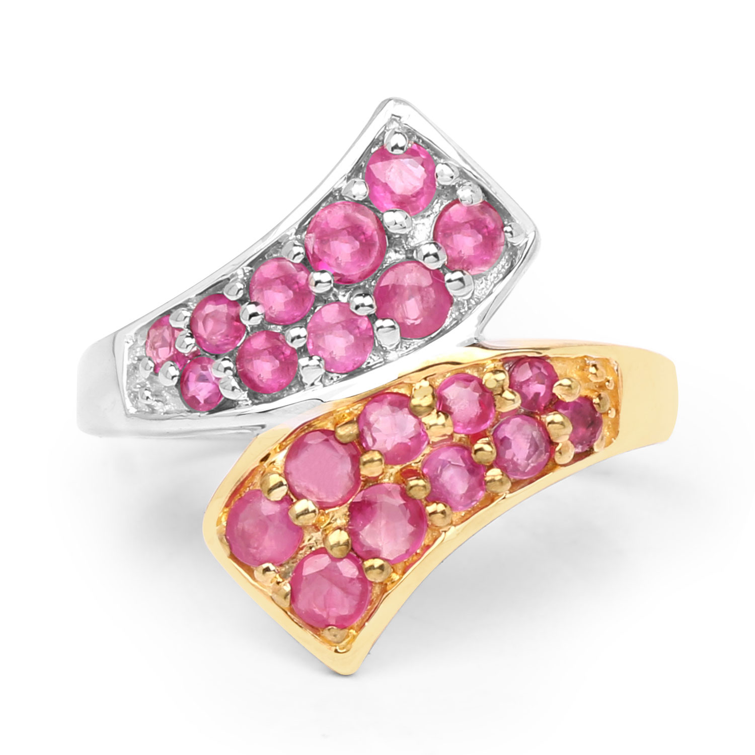 1.29 Carat Genuine Ruby .925 Sterling Silver Ring