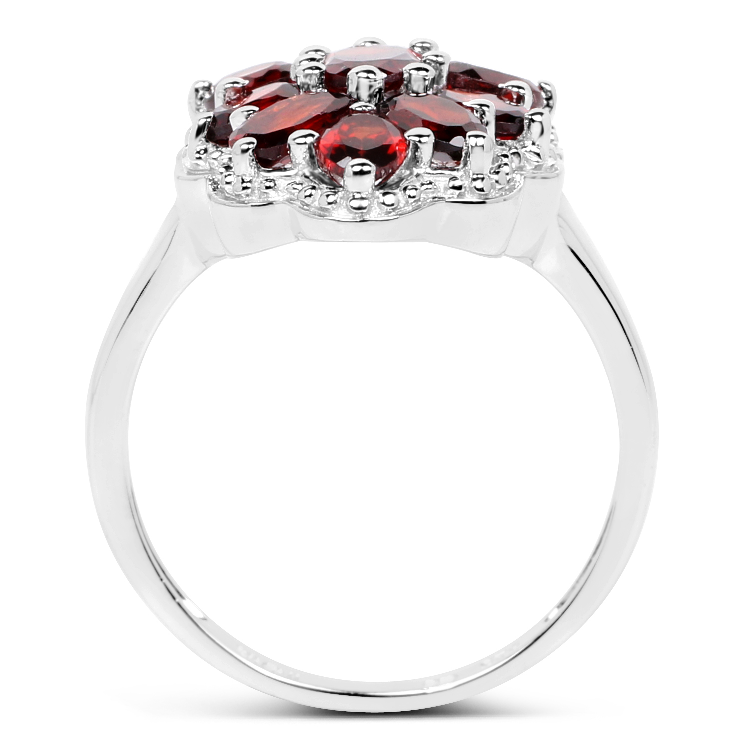2.99 Carat Genuine Garnet .925 Sterling Silver Ring