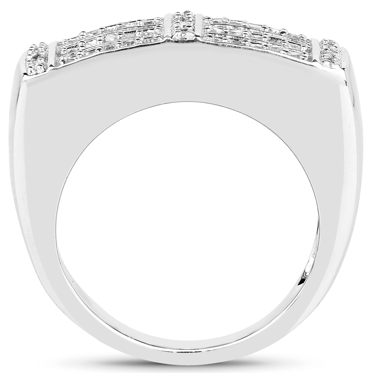 14K Yellow Gold Plated 0.25 Carat Genuine White Diamond .925 Sterling Silver Ring